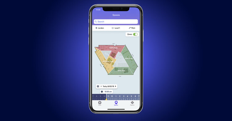 workplace zone occupancy map