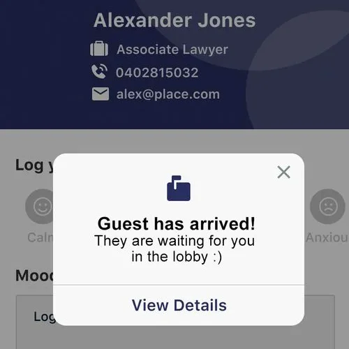PlaceOS Visitor Management Arrival Notifications